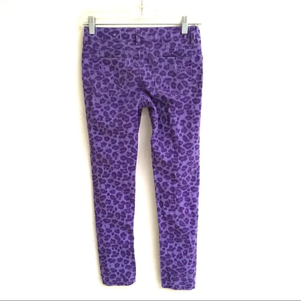 ‎Children’s Place purple leopard print jeans 12